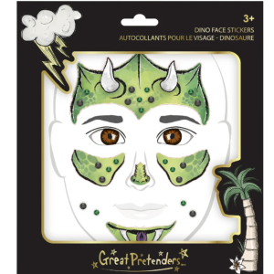 Gezicht stickers Dinosaurus