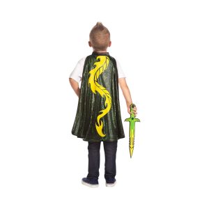 Draak cape  + zwaard - groen