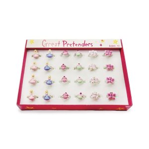 Ring - Prinsessenring - Cupcakering - Vlinderring - Verstelbaar (Great Pretenders)