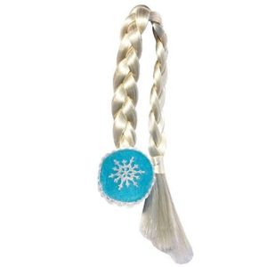 Frozen Elsa vlecht met haarclip - 53 cm
