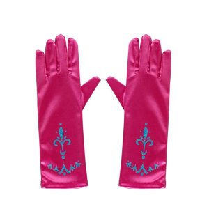 Prinsessen handschoenen met glitters - Fuchsia (24cm)