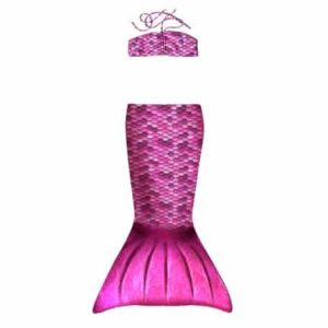 Zeemeerminstaart + bikinitop Roze - Junior - 2 delig - Kuaki Mermaids