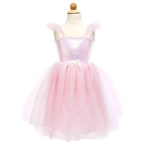 Roze prinsessenjurk met pailletten