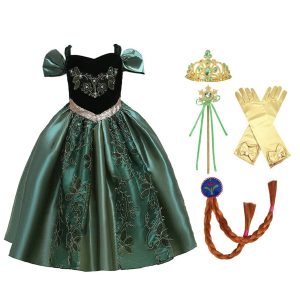 Carnavalsdeal Frozen Anna jurk + accessoires
