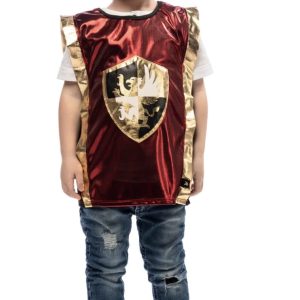Ridder vest rood - ridder kostuum