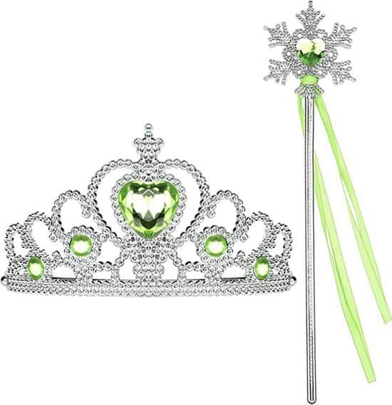 staf kroon zilver groen