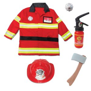 Great Pretenders Brandweerkostuum + accessoires - 98/104 - S (3-4 jaar)