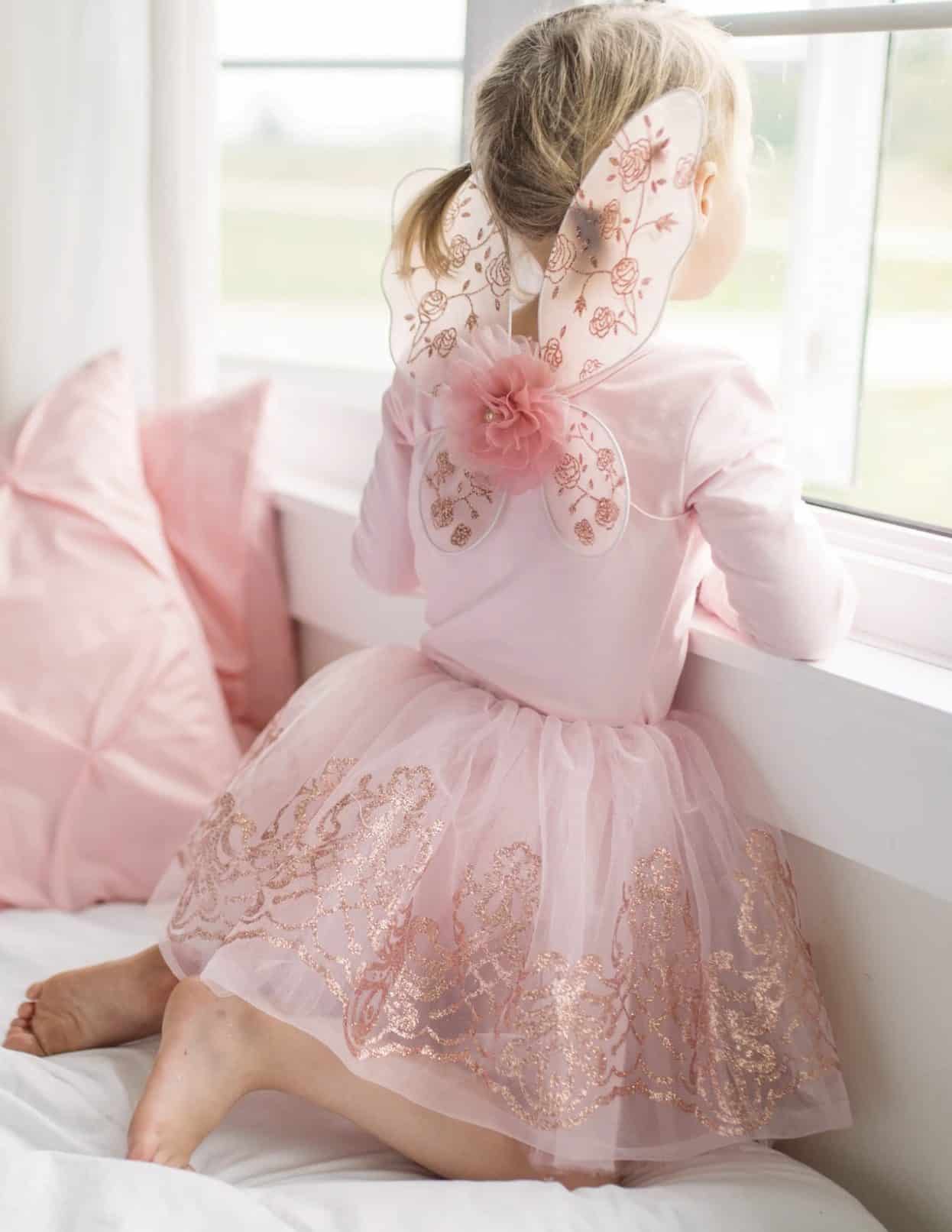 Rose Gold Tutu & Wings Set Great Pretenders