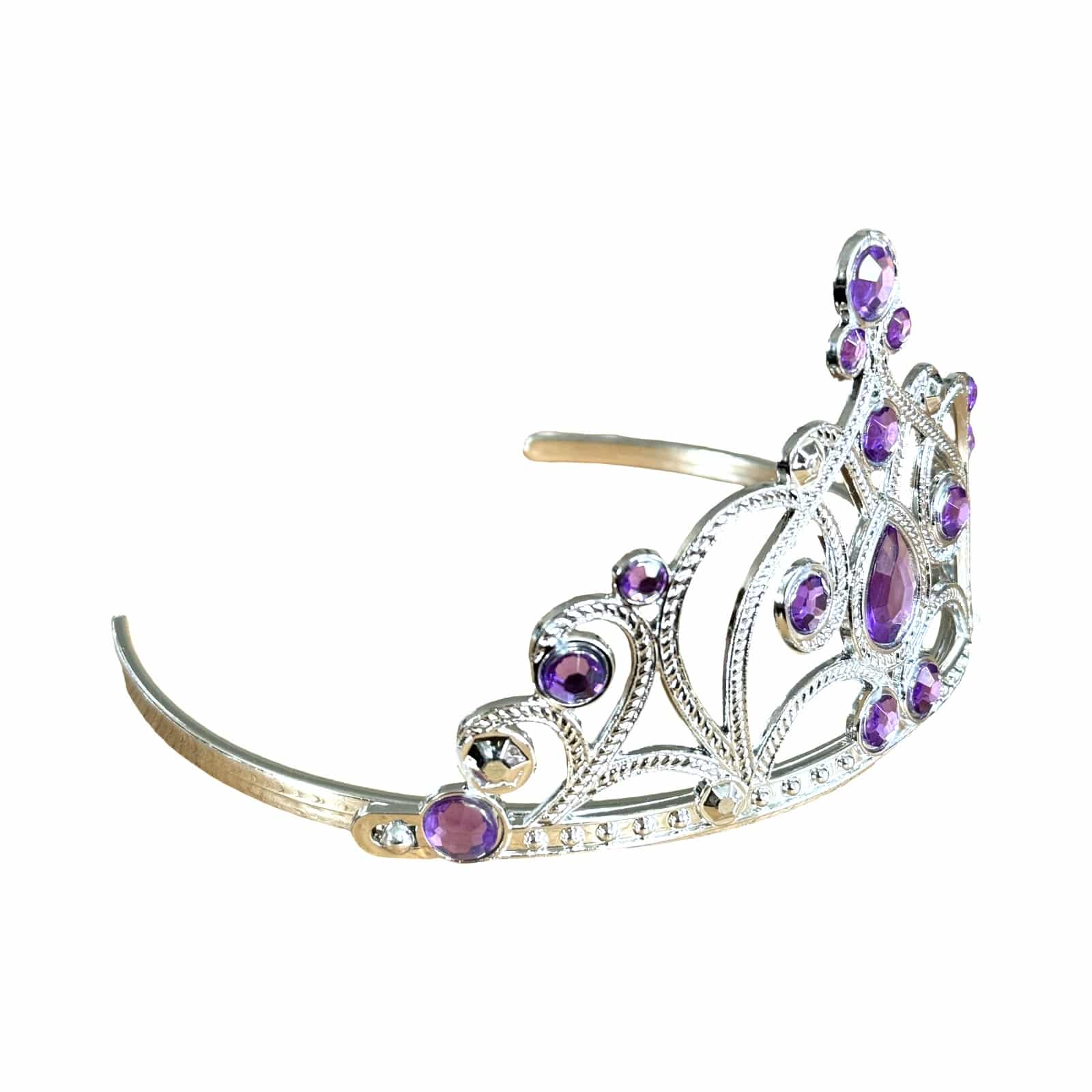 prinsessen kroon paars zilver