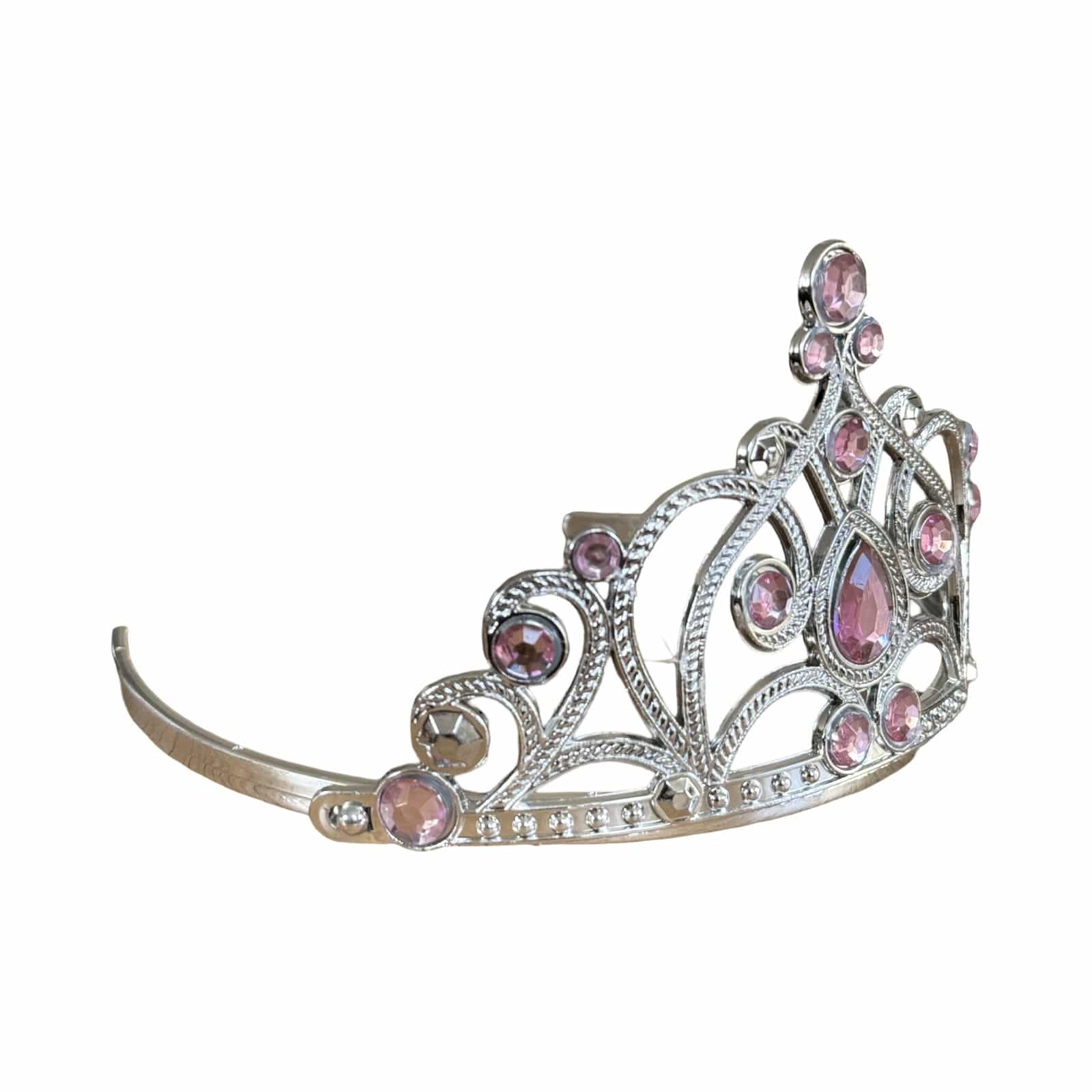 prinsessen kroon roze zilver