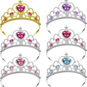 Prinsessenkroon - 6 stuks - Tiara - Prinsessenfeest