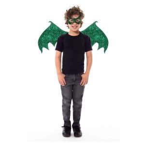 Draken vleugels + masker groen