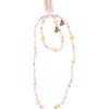 Ketting + armband bloemen www.prinsessenjurk.nl