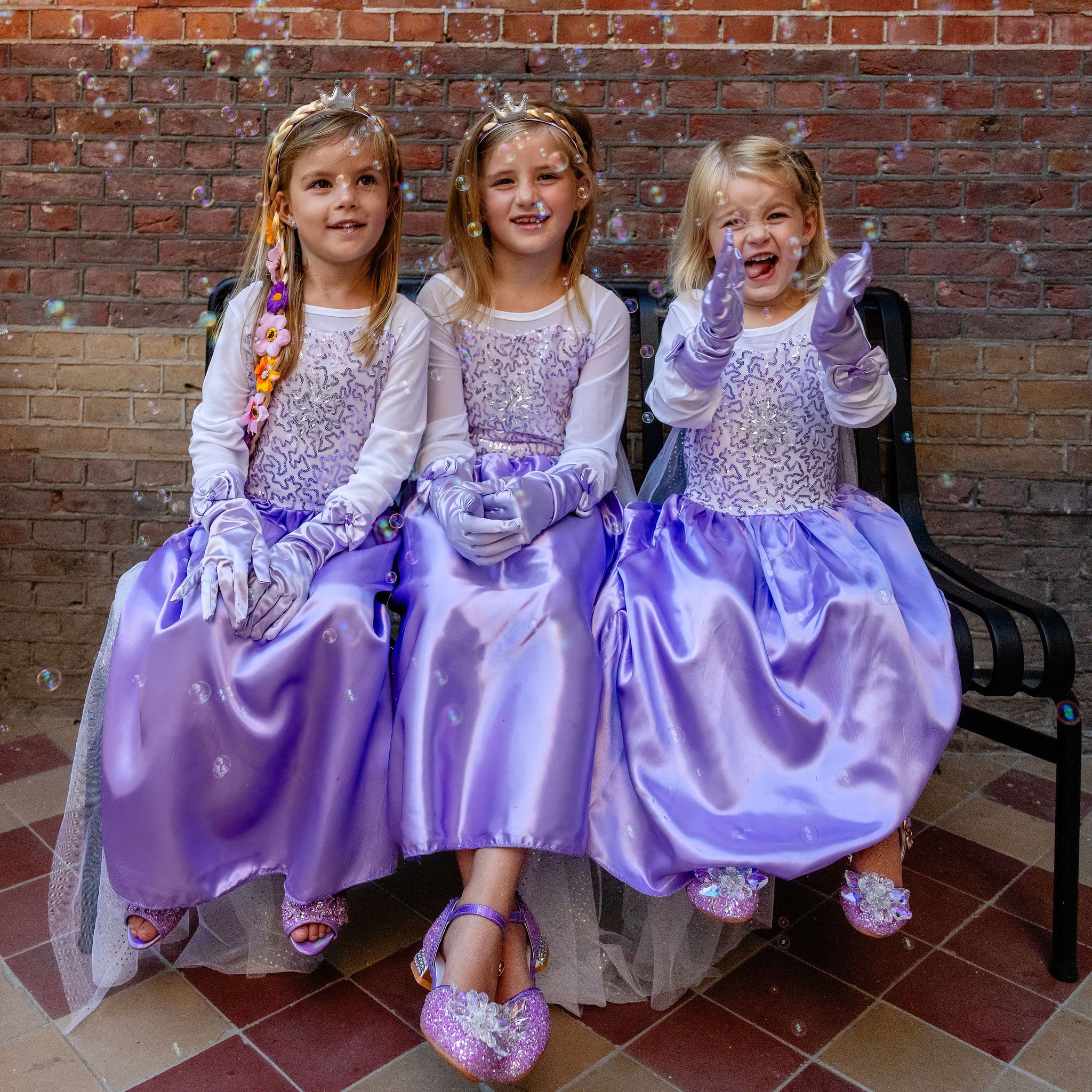 Prinsessenjurk Elsa paars