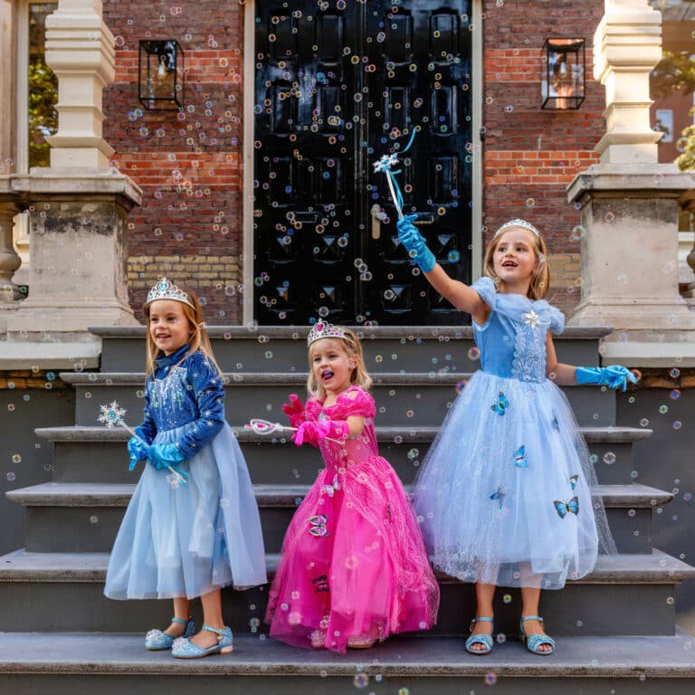 Prinsessenjurk Frozen Elsa blauw