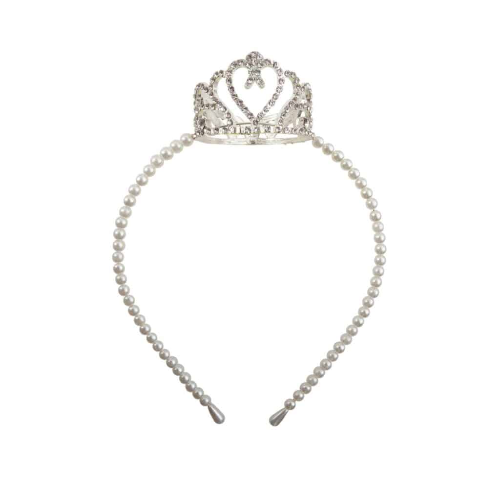 Great Pretenders Tiara met Parels & Hart | Prinsessenkroon
